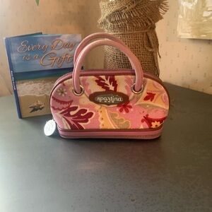 SPARTINA, cosmetic bag, PINK, YELLOW, GREEN, WHITE and RED. SPARTINA hang tag.